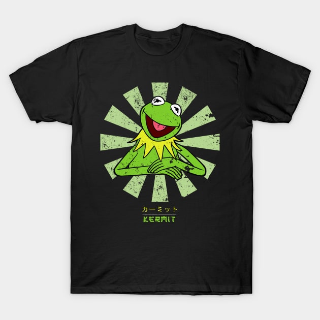 Kermit The Frog Retro Japanese T-Shirt by Nova5